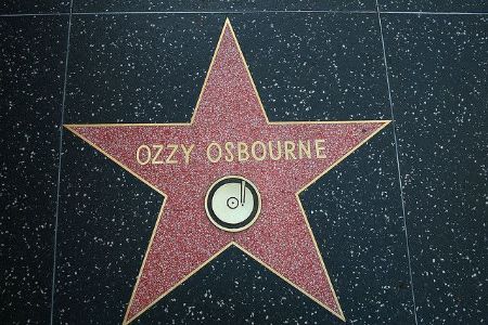 Ozzy Osbourne's Holly Walk of Fame star.